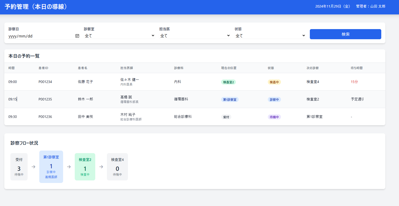 予約管理システム