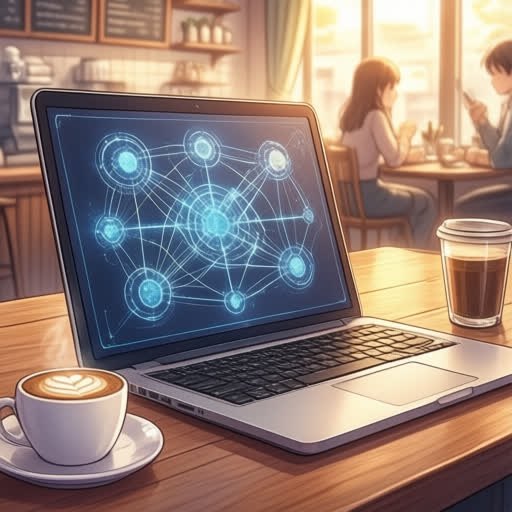 ネットワーク構築の「見えない線」を、コーヒー片手に整える